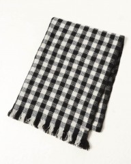 NORLHAヤクウール スモールチェック 大判ストール【Nomad Nets Small Square】mb_04l