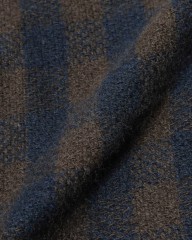 NORLHAヤクウール スモールチェック 大判ストール【Nomad Nets Small Square】mb_09l