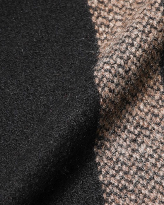 NORLHAヤクウール チェック 大判ストール【Nomad Nets Wide Chic】08l