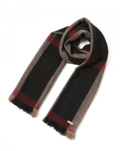 ヤクウール チェック 大判ストール【Nomad Nets Wide Chic】