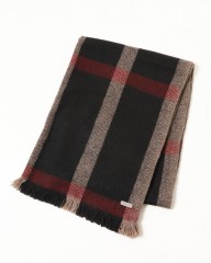 NORLHAヤクウール チェック 大判ストール【Nomad Nets Wide Chic】mb_04l