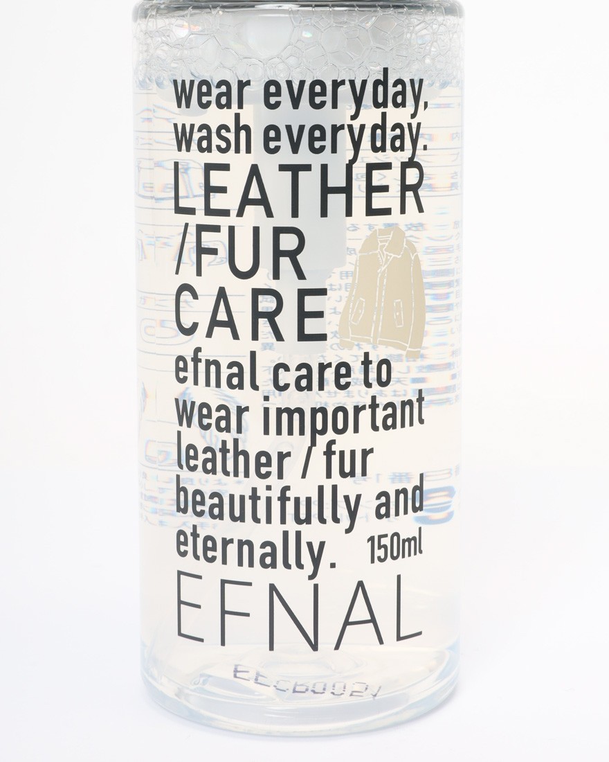 EFNALcare衣料用洗剤【水のいらないLEATHER/FUR専用洗剤 150ml】03l