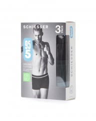 Schiesserグリーンボーダーアソート 3パック ストレッチショーツ【95/5】mb_12l