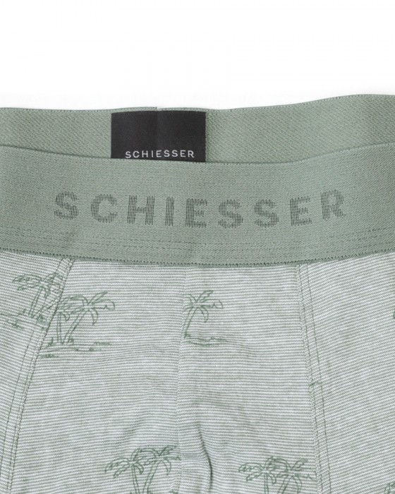 Schiesserパームツリー柄アソート 3パック ストレッチショーツ 【95/5】07l