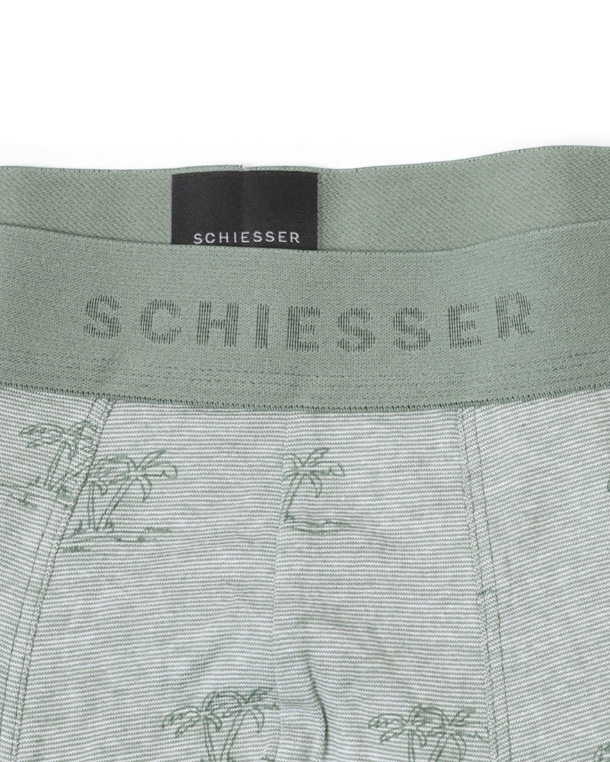 Schiesserパームツリー柄アソート 3パック ストレッチショーツ 【95/5】07l