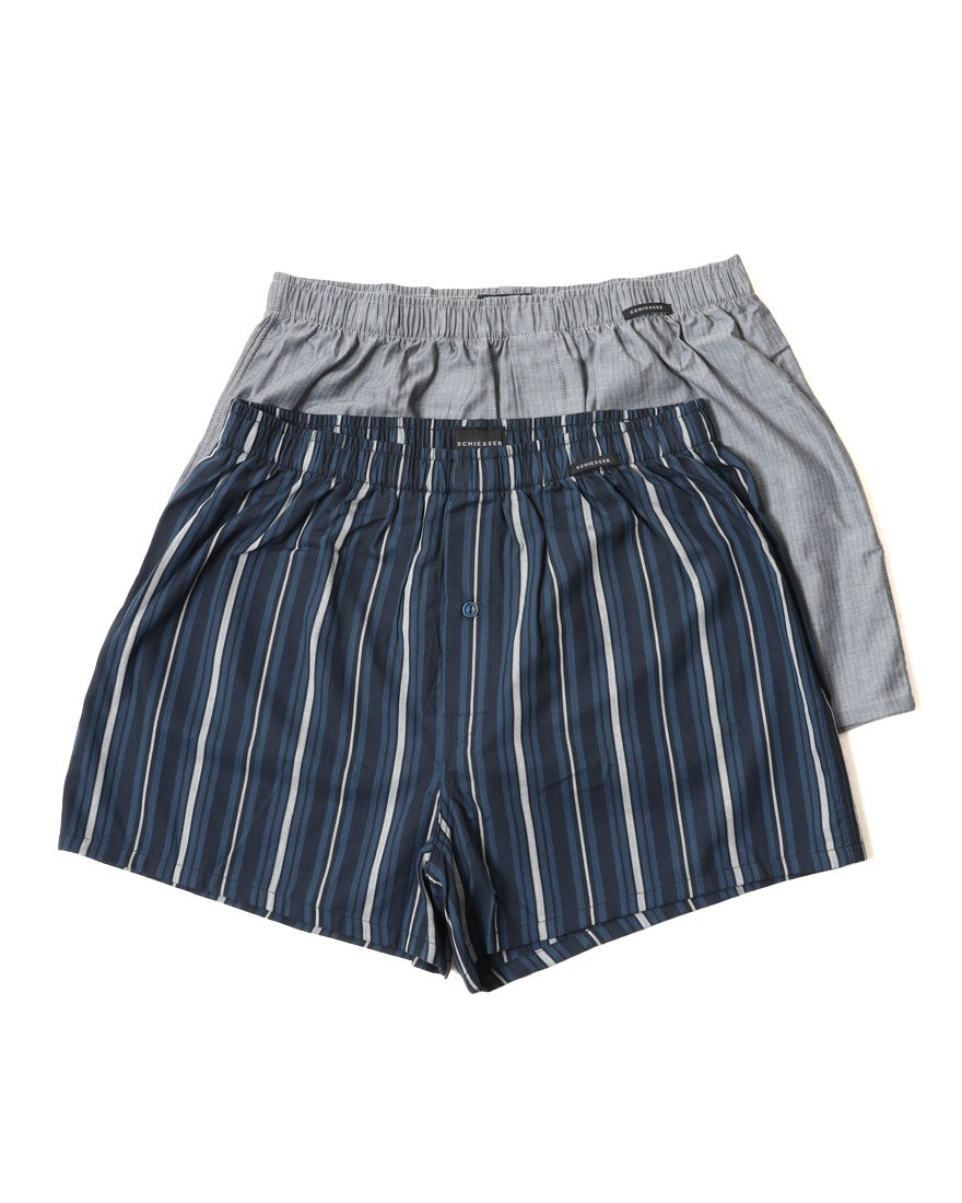 Schiesser2パック カラーアソート トランクス【BOXERSHORTS】ma