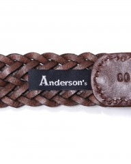 Anderson'sカウレザー メッシュベルトmb_11l