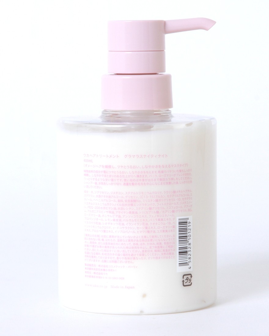 ヘアトリートメント Uka Hair Treatment Glamorous Nighty Night Chubby Bottle 400ml Uka ウカ Tokyolife