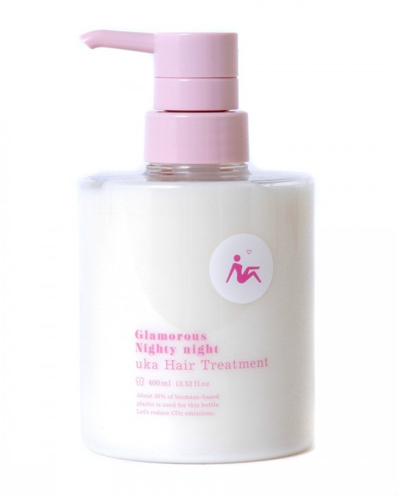 ＜東京ライフ＞ uka（ウカ） ヘアトリートメント【uka Hair treatment Glamorous Nighty night Chubby Bottle（400ml）】画像