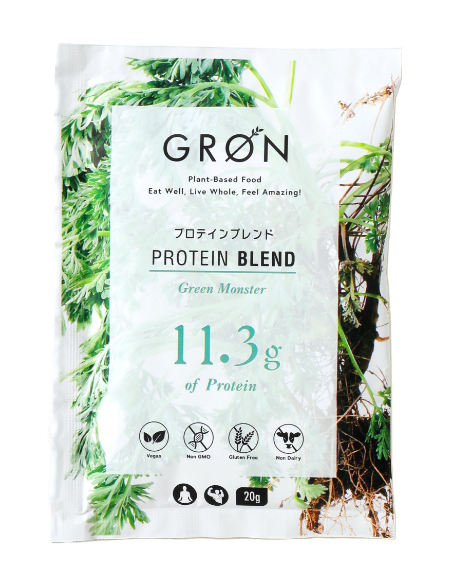 GROEN※ワケあり※プロテインブレンド 20g【グリーンモンスター/レッドヒート】c0