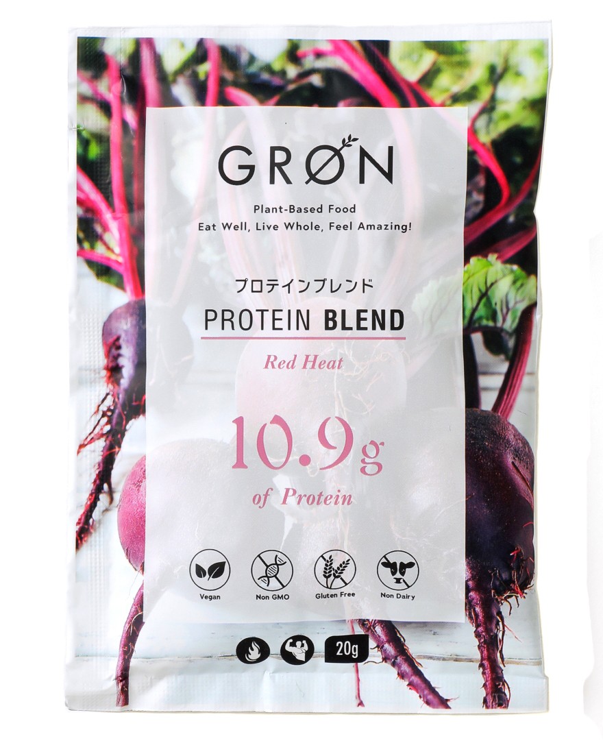 GROENプロテインブレンド 20g【グリーンモンスター/レッドヒート】c1