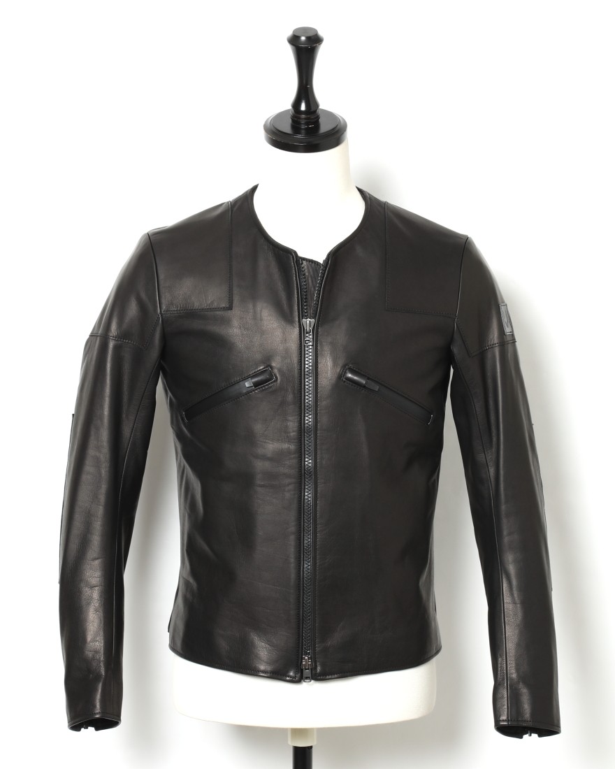 ノーカラーシングルライダースブルゾン No Collar Single Riders Crufter クラフター Tokyolife