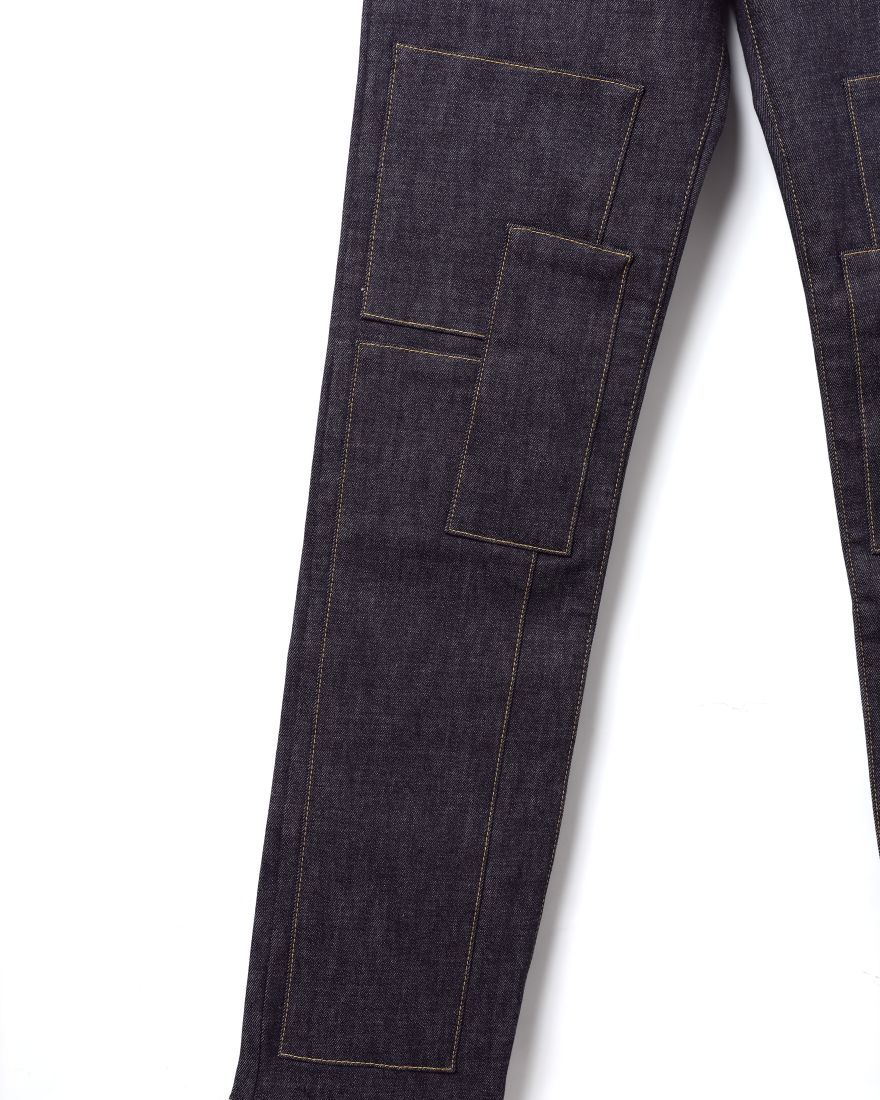 14oz パッチワークデニムパンツ｜SHINICHIRO ARAKAWA（シンイチロウ 
