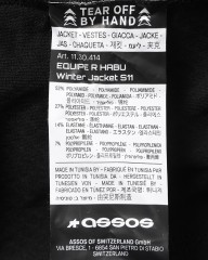ASSOSウィンタージャケット【EQUIPE R HABU WINTER JACKET S11】mb_28l