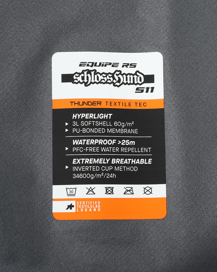 ASSOS軽量レインシェルジャケット【EQUIPE RS SCHLOSSHUND RAIN JACKET S11】16l