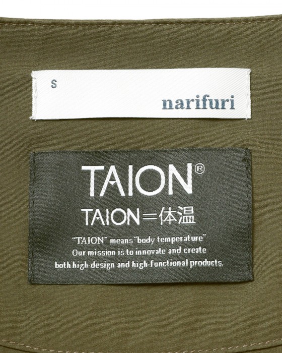 narifuriTAION サイドポケットインナーダウンベスト【NFTA-09】18l