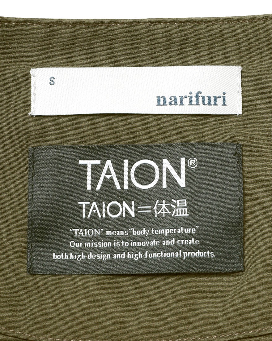 narifuriTAION サイドポケットインナーダウンベスト【NFTA-09】18l