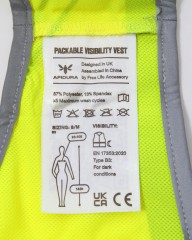 APIDURAパッカブル高視認性ベスト【PACKABLE VISIBILITY VEST】mb_13l