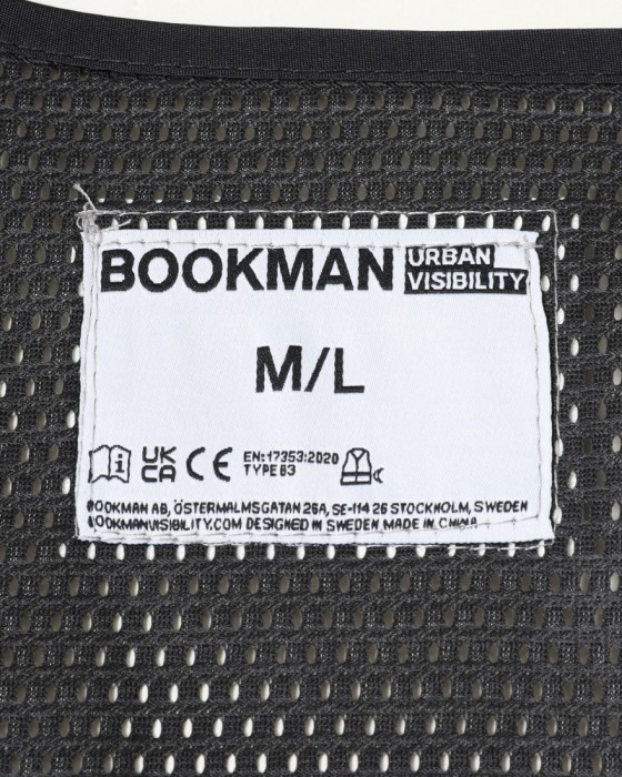 BOOKMANリフレクティブ メッシュ ベスト【Reflective Vest】15l