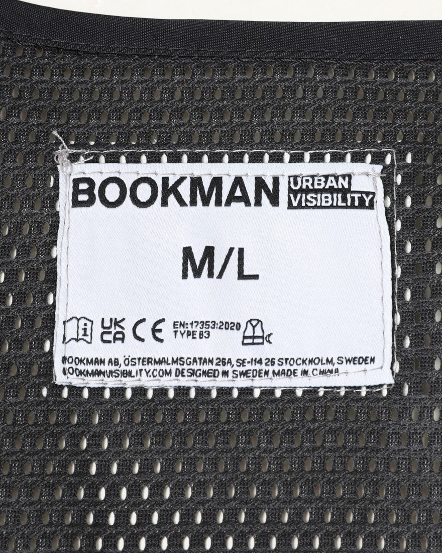 BOOKMANリフレクティブ メッシュ ベスト【Reflective Vest】15l