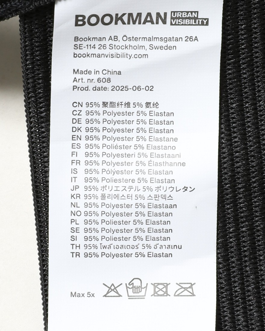 BOOKMANリフレクティブ クロス ベルト【Reflective Cross Belt】17l