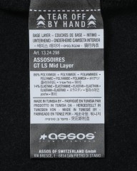 ASSOSロングスリーブミッドレイヤー【GT LS Mid Layer】mb_14l