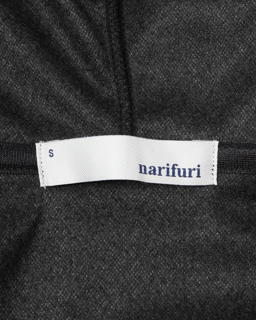 narifuriフランネルニットジップパーカー【NF1211】12l