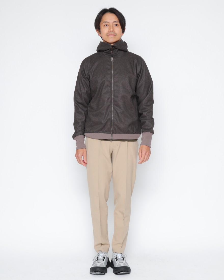 narifuriフランネルニットジップパーカー【NF1211】23l