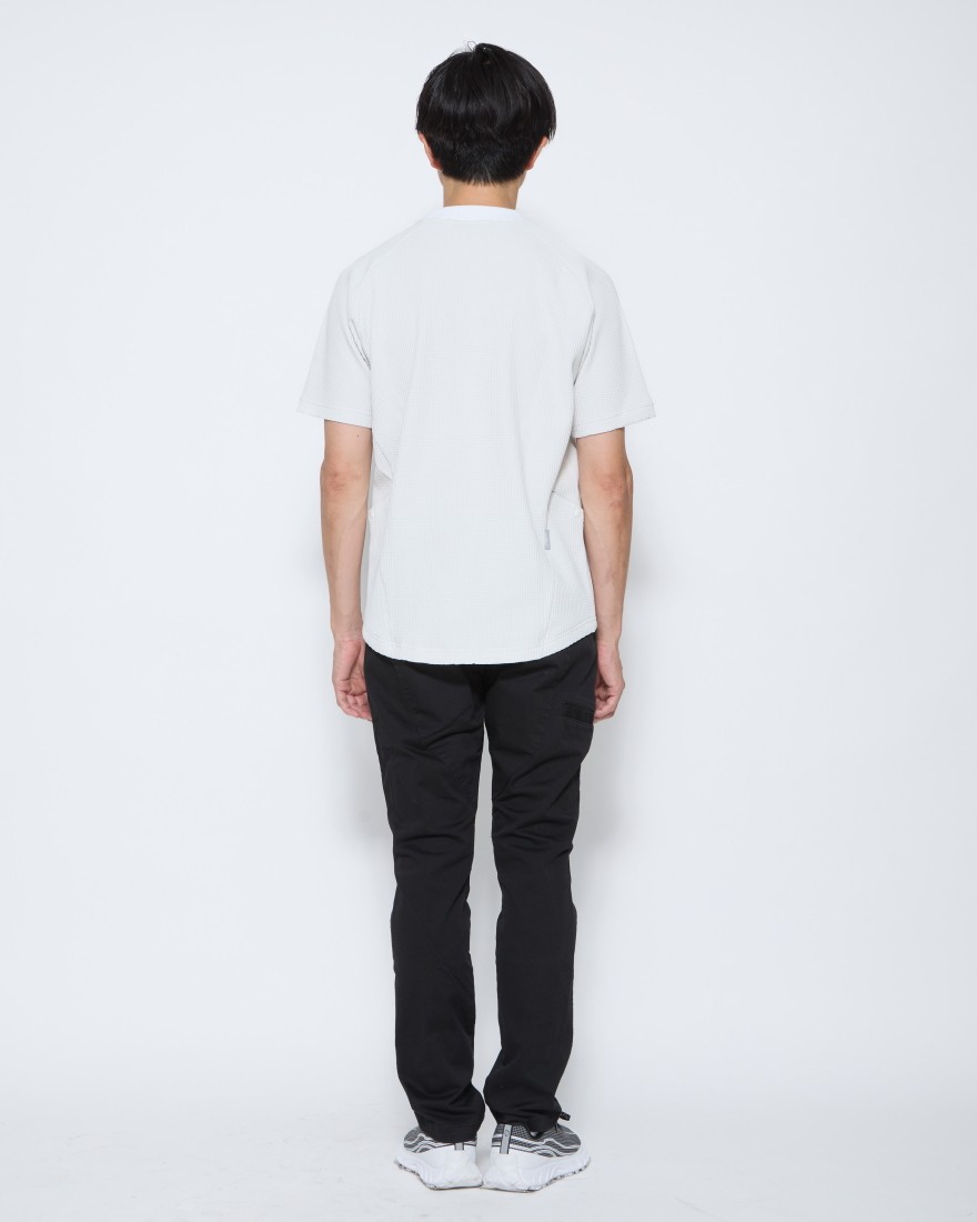 narifuriマルチワッフルクルーネックTシャツ【NF1174】03l
