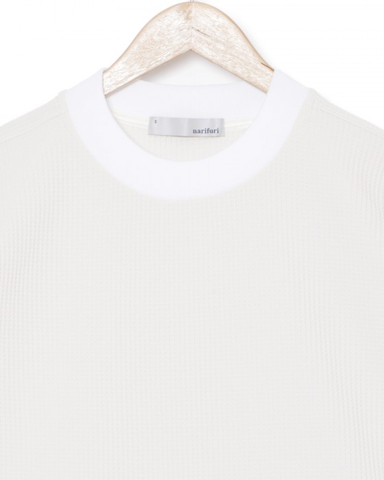 narifuriマルチワッフルクルーネックTシャツ【NF1174】07l