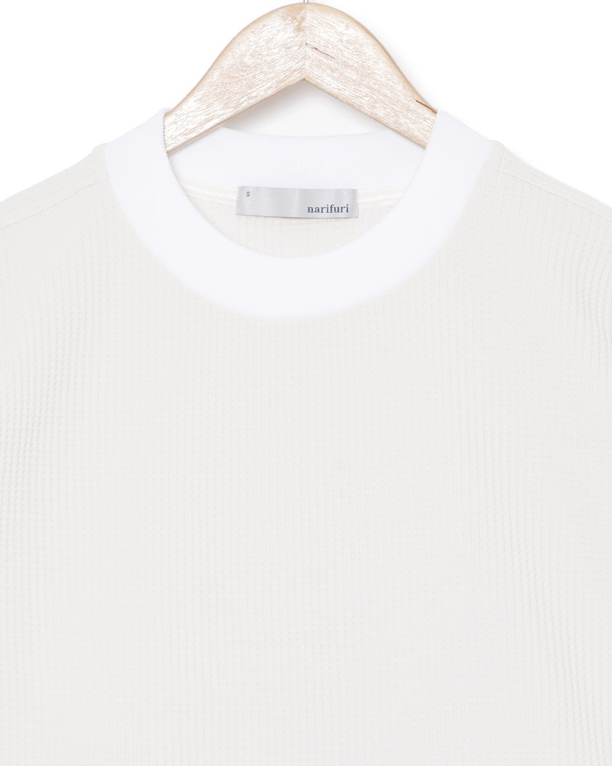 narifuriマルチワッフルクルーネックTシャツ【NF1174】07l