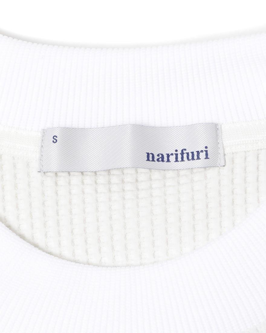 narifuriマルチワッフルクルーネックTシャツ【NF1174】10l