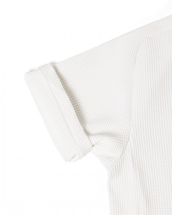 narifuriマルチワッフルクルーネックTシャツ【NF1174】19l