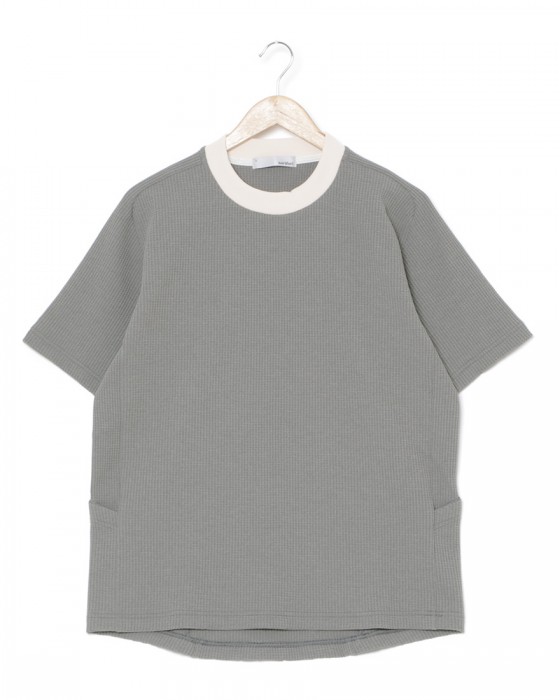 narifuriマルチワッフルクルーネックTシャツ【NF1174】c1