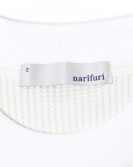 narifuriマルチワッフルクルーネックTシャツ【NF1174】mb_10l