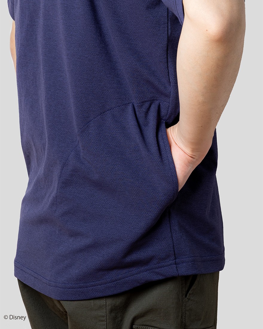 narifuriDisney Collection アクティブメッシュバックポケットTシャツ【NFMI-02】04l