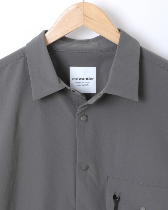 ライトダブルクロスシャツ【light w cloth shirt】｜and wander（アンドワンダー）｜TOKYOlife