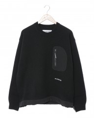 and wander(アンドワンダー)シェットランドウールセーター【Shetland wool sweater】