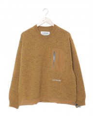 and wander(アンドワンダー)シェットランドウールセーター【Shetland wool sweater】
