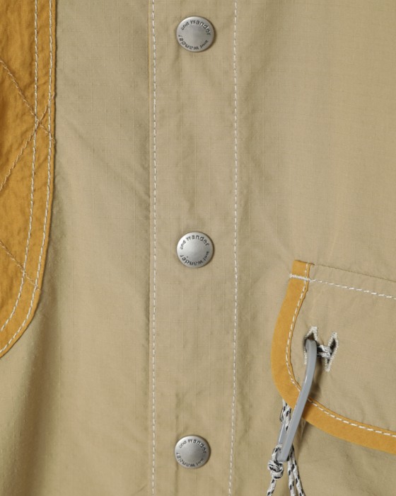 and wanderリップミックス高機能シャツ【CORDURA rip mix shirt】09l