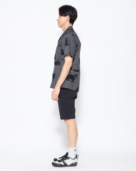 rin projectコットン サイクル 開襟シャツ【シャノアシャツ/2296】02l