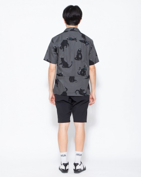 rin projectコットン サイクル 開襟シャツ【シャノアシャツ/2296】03l