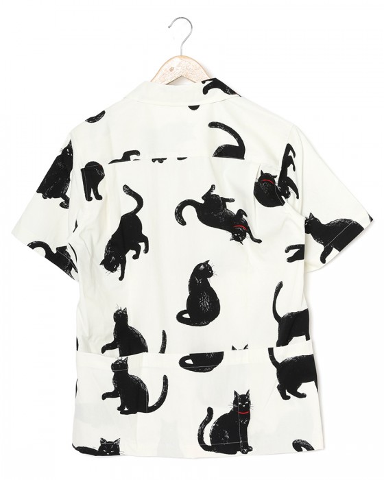 rin projectコットン サイクル 開襟シャツ【シャノアシャツ/2296】04l