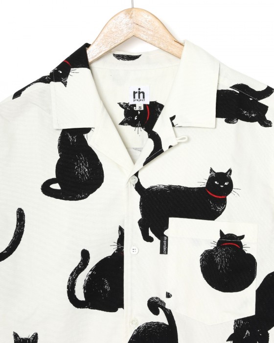 rin projectコットン サイクル 開襟シャツ【シャノアシャツ/2296】06l