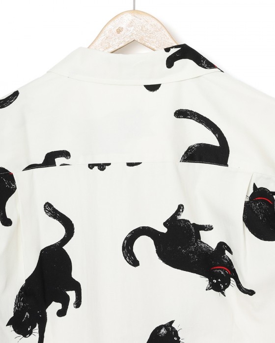 rin projectコットン サイクル 開襟シャツ【シャノアシャツ/2296】09l