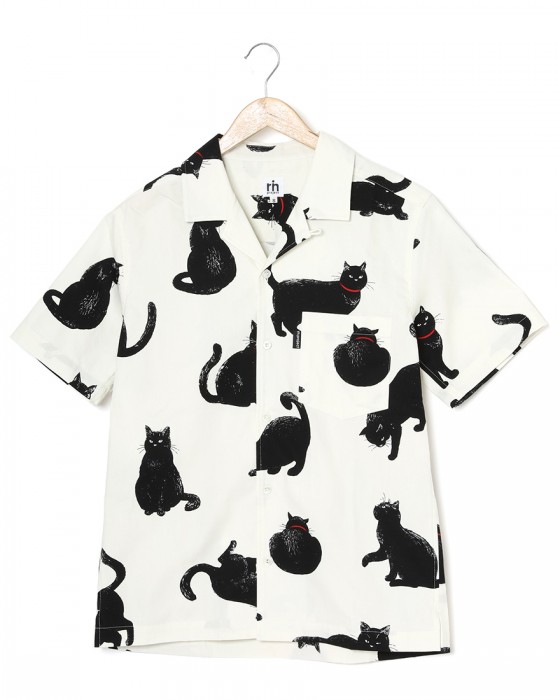 rin projectコットン サイクル 開襟シャツ【シャノアシャツ/2296】c0