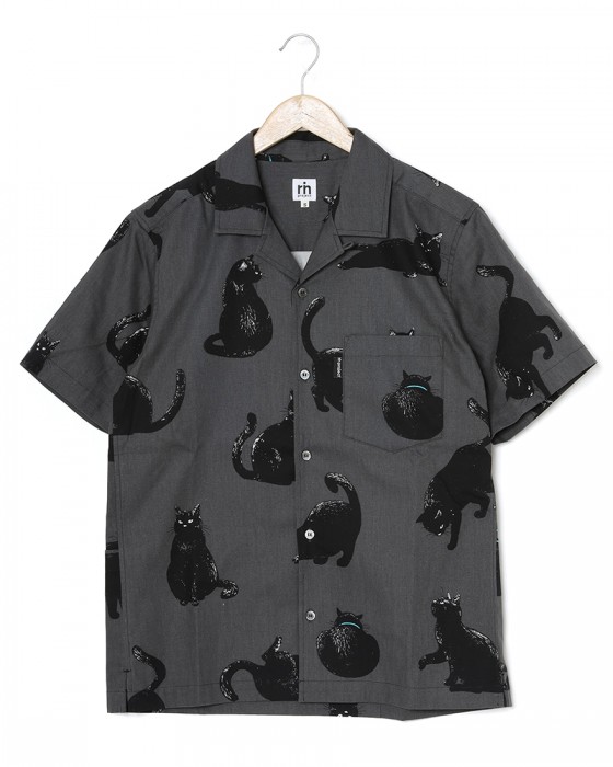 rin projectコットン サイクル 開襟シャツ【シャノアシャツ/2296】c1