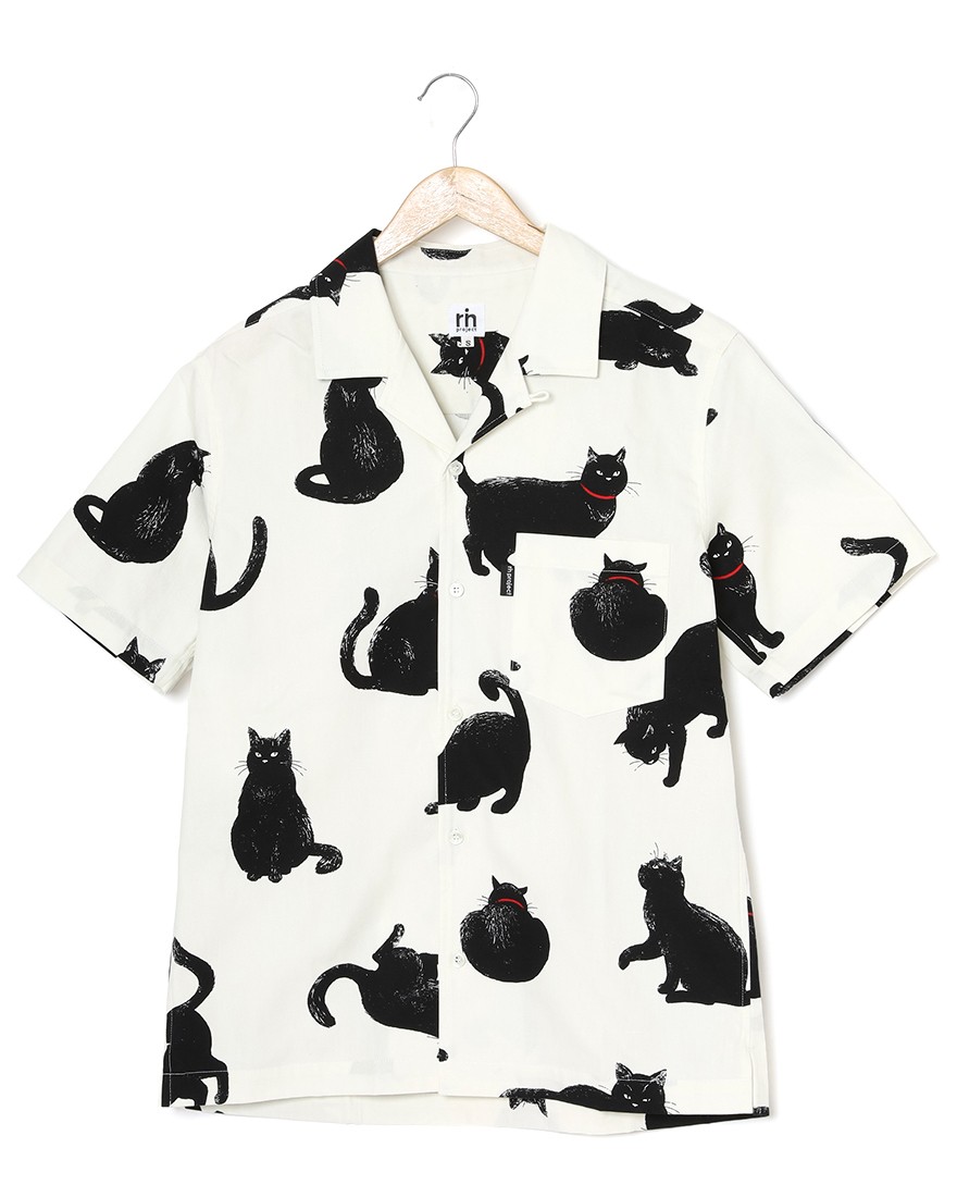 rin projectコットン サイクル 開襟シャツ【シャノアシャツ/2296】c0