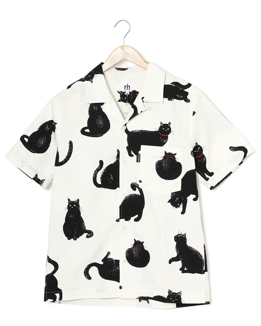 rin projectコットン サイクル 開襟シャツ【シャノアシャツ/2296】ma