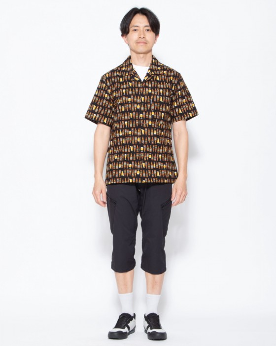 rin projectコットン サイクル 開襟シャツ【BEER/2279】01l